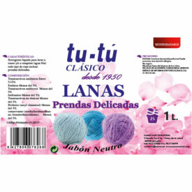 LANAS DETERGENTE PRENDAS DELICADAS 1L CLASICO