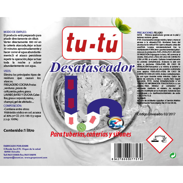 Ecomimos - MR FANTASTIC es un desatascador biodegradable sin ácido sulfúrico  que puede usarse en todo tipo de tuberías y desagües, incluso las de PVC,  de manera segura. Disuelve todas las materias