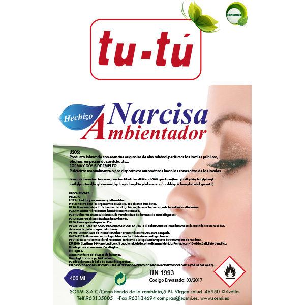 AMBIENTADOR  NARCISA  400 ML