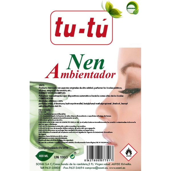 AMBIENTADOR NEN 400 ML