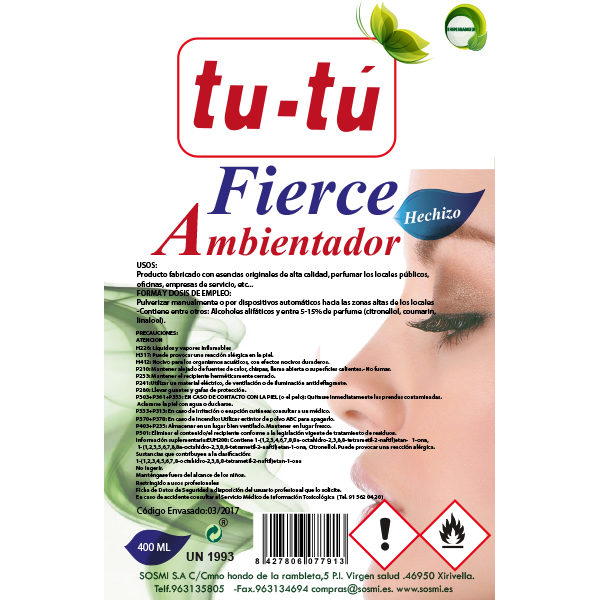 AMBIENTADOR FIERCE 400 ML